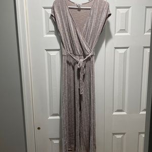 Brown and white jumpsuit from TJ Maxx